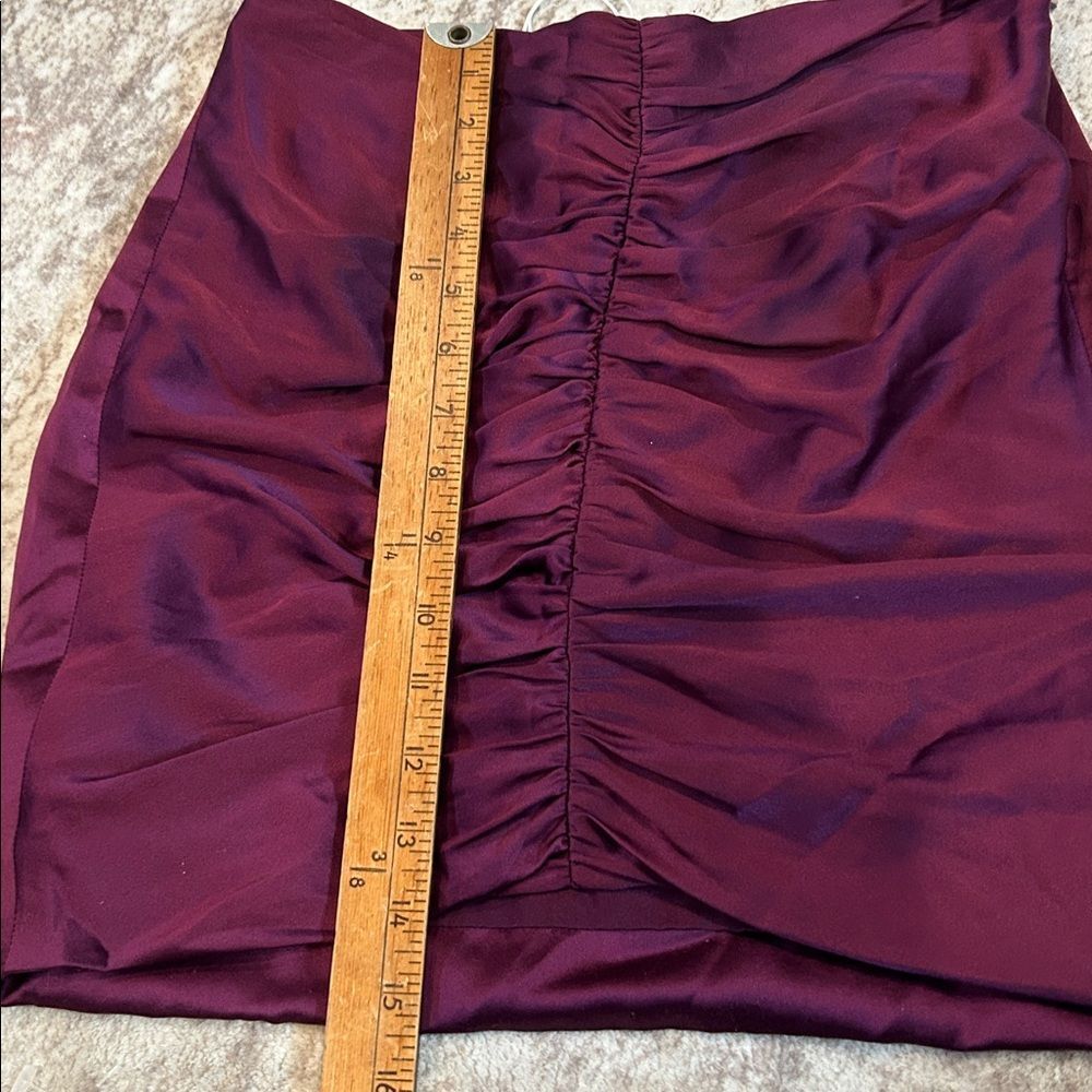 NEW! The SEI Purple center Ruched Skirt size 2 - Picture 3 of 8